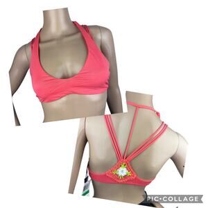 Isabella Rose NWT French Pastry Crochet T-Back Bikini Top L